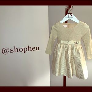 Bonnie Baby Metallic Dress sz/18months